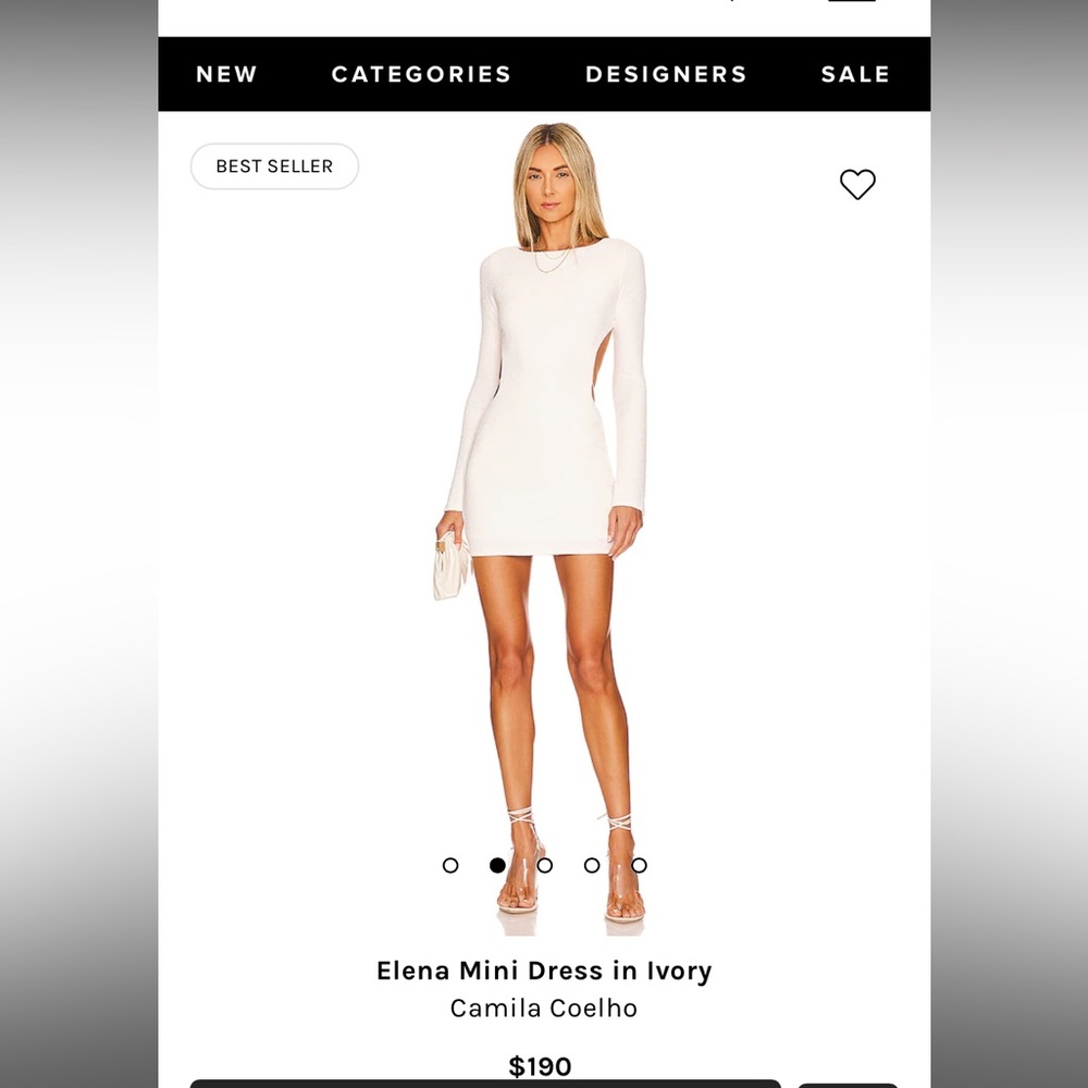 Ivory Elena mini dress